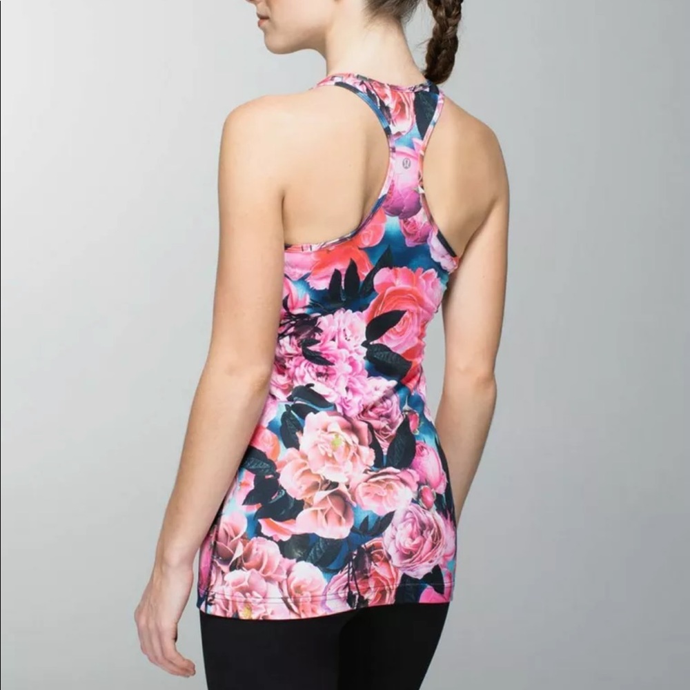 LULULEMON Racer tank CRB 2 Secret Garden Rose